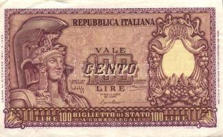 Olaszország/Köztársaság/Biglieto di Stato 1951. 100L T:II