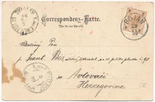 1899 (Vorläufer) Dobrynivtsi, Dobronauti, Dobronoutz; Gruss aus der Bukowina / Bukovina. Leon König ...