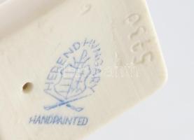 Herendi Léda és a hattyú. Kézzel festett, jelzett, hibátlan, m: 10 cm