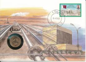 Katar 1978. 5D felbélyegzett borítékban, bélyegzéssel, német nyelvű leírással T:UNC 
Qatar 1978. 5 ...