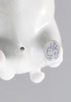 Herendi Fehér 3 darab állatfigura: hattyú, malac, pelikán. Jelzett, hibátlan, m: 8,5 cm