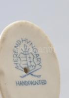 Herendi miniatűr vándorlegény. Jelzett, hibátlan, m: 5,5 cm