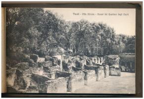 Tivoli, Riccordo di Villa Adriana - pre-1945 postcard booklet with 12 postcards