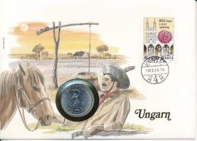 Magyarország 1980. 10Ft Ni felbélyegzett borítékon, bélyegzéssel, német nyelvű leírással T:UNC,AU  Hungary 1980. 10 Forint Ni in envelope with stamp, with German description C:UNC,AU