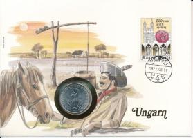 Magyarország 1980. 10Ft Ni felbélyegzett borítékon, bélyegzéssel, német nyelvű leírással T:UNC,AU  Hungary 1980. 10 Forint Ni in envelope with stamp, with German description C:UNC,AU