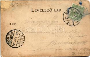 1900 Nagykanizsa, pályaudvar, vasútállomás, vagonok, Városház utca, Unger Ullmann Elek üzlete, Alt é...