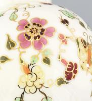 Zsolnay pillangó mintás váza. Jelzett, hibátlan, m: 12 cm