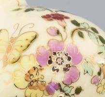 Zsolnay pillangó mintás váza. Jelzett, hibátlan, m: 15 cm