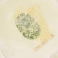 Zsolnay bordázott virágmintás váza. Jelzett, hibátlan, m: 15 cm