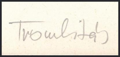 Trombitás Tamás (1952-): Geometrikus kompozíció (cím nélkül), 1982. Szitanyomat, papír, jelzett. Szá...