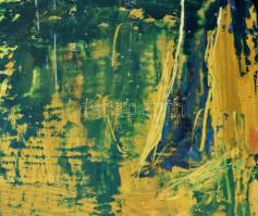 Vén jelzéssel: Színes kép. Olaj, farost. 37,5x40 cm