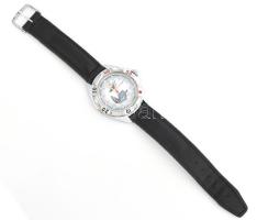 Vostok Komandirskie automata orosz karóra, dátumkijelzéssel, militária témájú számlappal, bőr szíjja...