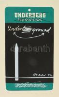 Hencze Tamás (1938-2018): Underground, 1971. Szitanyomat, papír, jelzett. Számozott: 20/3. 39×22,5 cm. Lapszéli nagyobb és kisebb szakadással. / serigraphy on paper, signed, numbered: 20/3
