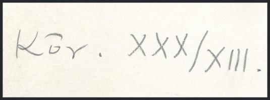 Fajó János (1937-2018): Kör, 1975. Szitanyomat, papír. Jelzett. Számozott: XXX/XIII. d: 28 cm. Lapmé...