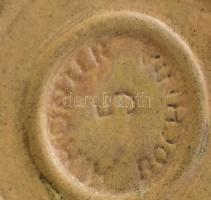 cca 1890-1900, Bochnia, Lengyelország, kerámia edény, jelzéssel, kopással, m: 14 cm