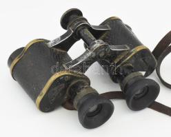 Goerz távcső, kopott, dohos, h: 13 cm