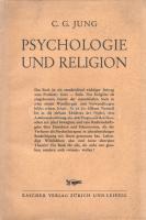 Jung, C[arl] G[ustav]:  Psychologie und Religion. Die Terry Lectures 1937 gehalten an der Yale University.  Zürich-Leipzig, 1940. Rascher Verlag (Druck: Tschudi und Co. Glarus). 192 p. + 1 t. Első német kiadás.  Carl Gustav Jung (1875-1961) svájci pszichiáter, a Freud-tól elszakadó analitikus pszichológiai irányzat alapítója. A világhírű pszichiáter az 1909-től a világ számos egyetemén tartott előadás-sorozatokat. Az 1936-1937-es szemeszter alkalmából már harmadszor tért vissza az Egyesült Államokba, ezúttal a Terry Lectures keretében lépett a pulpitusra. A Terry Lectures sora a Yale Egyetem 1905-ben alapított előadássorozat, mely kimondottan vallás és természettudományok, illetve vallás és pszichológia viszonyát vizsgálja. Carl Gustav Jung ,,Psychology and Religion néven tartott előadásai az analitikus pszichológia irányából tanulmányozzák a kérdést. A címoldalon régi tulajdonosi bejegyzés.  Fűzve, kiadói borítóban. Jó példány.
