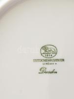 Hutschenreuther Dresden 6 darab süteményes tányér. Jelzett, hibátlan, d: 19,5 cm