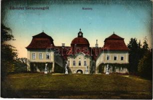 1913 Gernyeszeg, Gornesti; Teleki kastély. Lang Henrik kiadása / castle