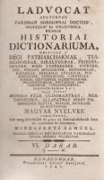 Ladvocat, [Jean-Baptiste] - Mindszenti Sámuel (ford.):

Ladvocat apátúrnak [...] Historiai diction...