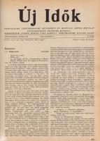 Új Idők. Társadalmi, szépirodalmi, művészeti és kritikai képes hetilap. Főszerkesztő: Benedek Marcel...