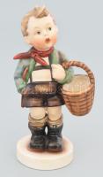 Hummel Village Boy. Mod.: 51/0, cca 1934-50, jelzett, restaurált, m: 16,5 cm