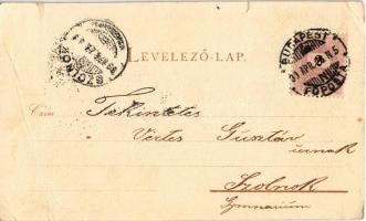 1899 (Vorläufer!) Budapest V. Bazilika. litho s: Rosenberger (fa)