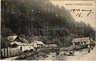 1910 Rahó, Rachov, Rahiv, Rakhiv; Fürdő utca / street (EK)