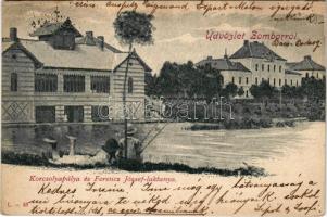 1899 (Vorläufer) Zombor, Sombor; Korcsolyapálya és Ferenc József laktanya / ice skating hall, military barracks (EK)