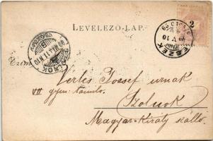 1899 (Vorläufer) Zombor, Sombor; Korcsolyapálya és Ferenc József laktanya / ice skating hall, milita...