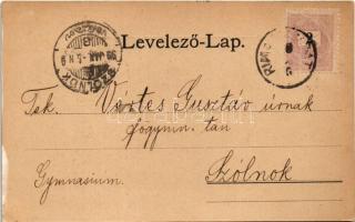 1899 (Vorläufer!) Rimaszombat, Rimavská Sobota; Kir. törvényszék, megyeház, Takarékpénztár, városház...