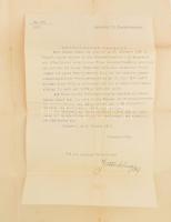 1912 Bp., Vasúti tisztképző tanfolyam képesítő bizonyítvány, szakadásokkal, ragasztott