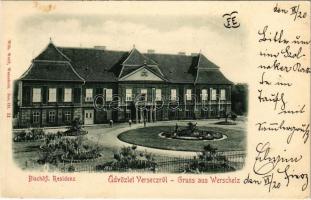 1899 (Vorläufer!) Versec, Werschetz, Vrsac; Püspöki lak / Bishops residence