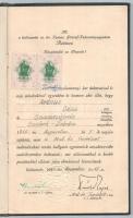 1940-1945 Kolozsvári F. J. Tud.egy. leckekönyve, matematika és természettud. szak, szamosújvári szül...