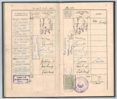 1940-1945 Kolozsvári F. J. Tud.egy. leckekönyve, matematika és természettud. szak, szamosújvári szül...