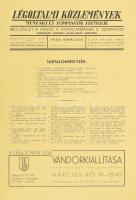 1938 Légoltalmi Közlemények, a Légoltalmi Liga műszaki és Tudományos szemléje. Melléklet a Riadó! II. évf. 3. számához. szerk: Borsányi Julián Hmszt százados. 65-95p.