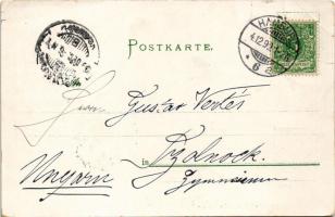 1899 (Vorläufer) Hamburg, Hamburger Typen. Quai Speicher / quay. Karl Gerhold Künstlerpostkarte No. ...