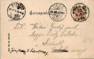 1899 (Vorläufer) Wien, Vienna, Bécs I. K.u.K. Hof-Oper / operahouse, horse-drawn tram. Edgar Schmidt...