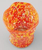 Barovier Toso váza, jelzett, hibátlan, m: 12,5 cm