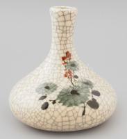 Kínai repesztett mázas váza. Jelzés nélkül, hibátlan, m: 11,5 cm