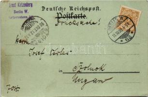 1898 (Vorläufer) Berlin, Café Bauer, Hotel. Verlag Ferd. Ashelm (fl)