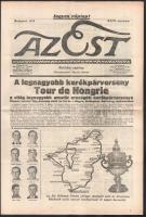 1932 A Tour de Hongrie - a világ legnagyobb amatőr országúti kerékpárversenyének programja, valamint a versenyről tudósító újság különszám