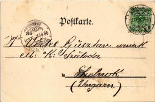 1898 (Vorläufer) Saales (Vogesen), Deutsch-französischen Grenze / German-French border with officers...