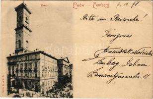 1898 (Vorläufer) Lviv, Lwów, Lemberg; Ratusz / town hall (EK)