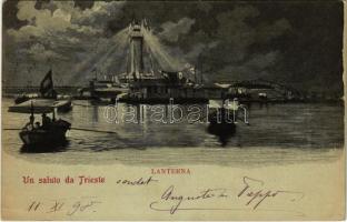 1898 (Vorläufer) Trieste, Trieszt; Lanterna / Lighthouse (EK)