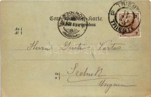 1898 (Vorläufer) Trieste, Trieszt; Lanterna / Lighthouse (EK)