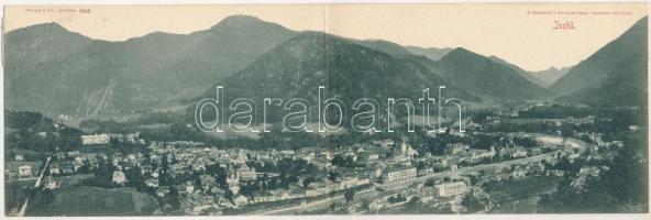 1898 (Vorläufer) Bad Ischl. 2-tiled folding panoramacard