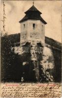 1904 Komárom, Komárno; Kőszűz a várban. E.D.K. 3. / monument in the castle (EK)