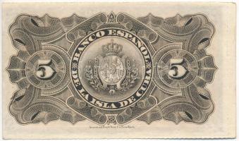Kuba 1896. 5P perforált ívszéllel T:XF az egyik oldala vágott
Cuba 1896. 5 Pesos with perforated sh...