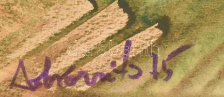 Dobrovits Ferenc (1941-1988): Gesztusok (cím nélkül). Akvarell, papír, jelzett. 35x50 cm